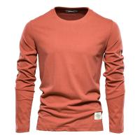 día del padre Camiseta de manga larga de algodón 100% de otoño para hombres Camisetas casuales sólidas para hombres Tops masculinos de alta calidad Ropa clásica Camisetas para hombres - details 5