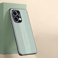 OPPO Reno 13/13 Pro Funda de cuero elegante con protección para cámara Funda protectora delgada con textura duradera antideslizante a prueba de golpes - details 6