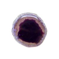1 Uds. Losa de ágata roja, azul y púrpura de 70-90g, posavasos de cristal Mineral de amatista, borde galvanizado, rebanada de ágata geoda - details 26