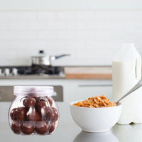 Tarro de plástico transparente con tapa para cocina, tarro de calabaza de 12 piezas, 150ml, para dulces, galletas, granos, té, condimentos, contenedor de almacenamiento - details 3