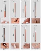 Juego de Manicura para Mujeres, Kit de Aseo para Cejas, cuidado de uñas de acero inoxidable, 7 piezas - details 6