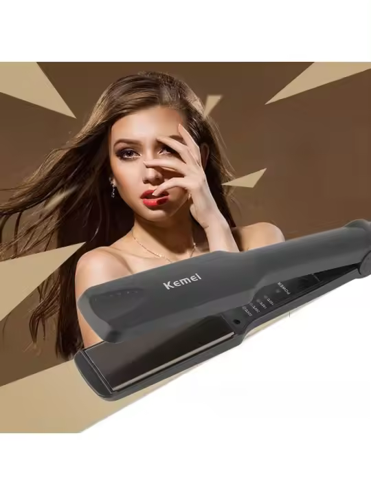 Plancha de pelo Kemei KM-329, plancha plana, alisadora de pelo profesional de 35W, Control de temperatura - 1