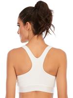Tops cortos de manga corta para mujer, camisa deportiva de Yoga blanca cruzada - details 6