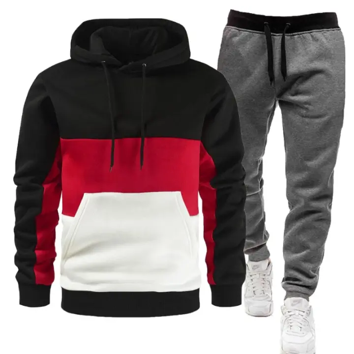 Ropa holgada de moda deportiva para hombre de estilo coreano, novedad informal de dos piezas - 1