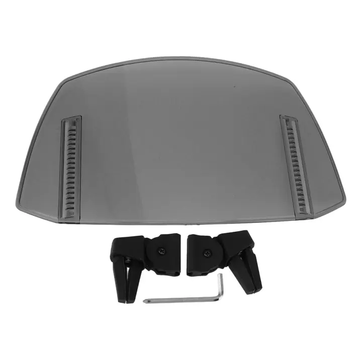 Deflector de viento ajustable para motocicleta, ajuste Universal, para MT07 MT09 MT10 R1 R3 FZ6 TMAX530 TMAX 500 Smoky - 1