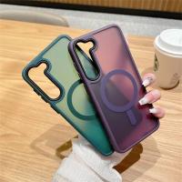 Nueva funda de teléfono de negocios translúcida mate de lujo para Samsung Galaxy S25 S24 Ultra S23 S22 Plus S20 S21 FE Magsafe cubierta magnética - details 6