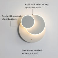 Goeco Luces de techo Dos luces redondas triples 15W Luz blanca cálida 3000K - details 2