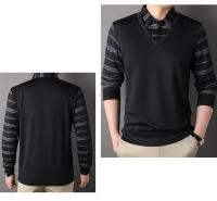 Camisetas para Hombres CASUMANL Moda Casual a Rayas Manga Larga Ropa de Primavera-Otoño - details 3