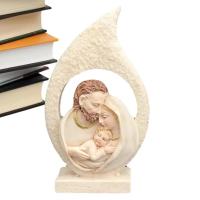 Juego de Natividad navideña, estatuilla de escena de Natividad pintada a mano, estatua de mesa de resina, juegos de Natividad para Navidad - details 0