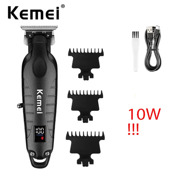 Kemei 2293 Recortador de pelo Peluquero profesional Cortadora de pelo peluquero sin fisuras y carga sin cuerda peluquero masculino detalles de la peluquería de acabado - 1