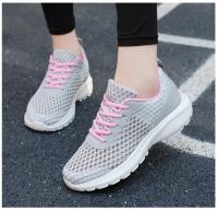 Zapatillas de deporte de moda de las mujeres ahuecadas hacia afuera ultra ligeras grandes de malla transpirable zapatos casuales de los zapatos de las mujeres - details 13
