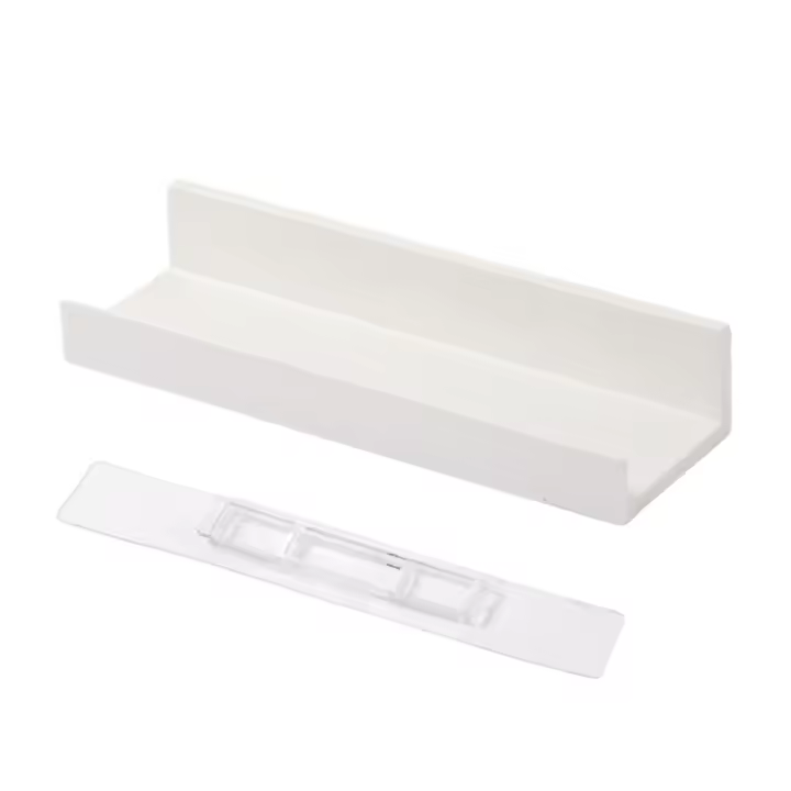 Estante de pared flotante sin taladros para baño, ducha, sala de estar, dormitorio, organizador, 27x8,5 cm - 1