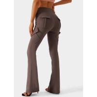 Pantalones de Pierna Ancha 2025 Ajuste Perfecto, Sensación de Desnudez, Alto Talle, Etiqueta Micro para Yoga y Trabajo - details 11