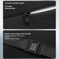 Almohada de cuello ergonómica viscoelástica Almohadilla de apoyo lumbar ajustable para asientos de coche y oficina Accesorios de asiento de larga distancia - details 13