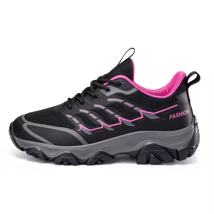 Zapatos de senderismo impermeables para mujer, zapatillas cómodas, ligeras y antideslizantes para caminar durante todo el día - 1