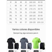 Traje de manga corta de secado rápido para hombre, ropa de fitness deportiva para correr al aire libre, LT311, Verano - details 5
