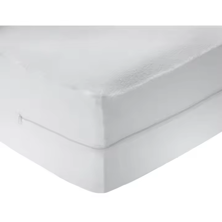 Funda de colchón rizoico 100% Algodón, Elástica, Transpirable, Tratamiento antialérgico con Cremallera - 1