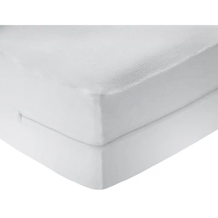 Funda de colchón rizoico 100% Algodón, Elástica, Transpirable, Tratamiento antialérgico con Cremallera - 1
