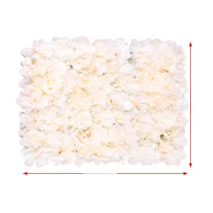 Blumenwand Rosenwand, Hochzeit Dekor, Hintergrund, 40x60cm, 6 unidades - 1