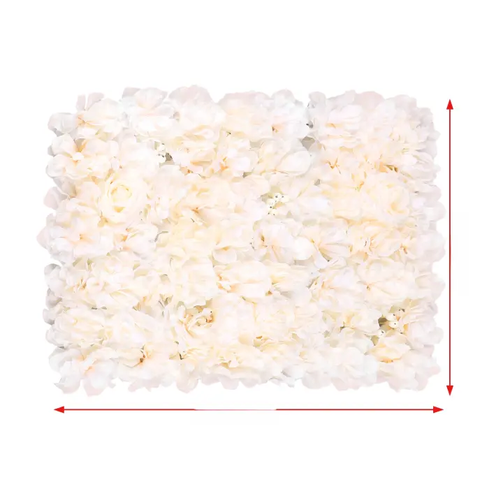 Blumenwand Rosenwand, Hochzeit Dekor, Hintergrund, 40x60cm, 6 unidades - 1