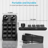 Teclado de programación ro personalizado, periférico con Bluetooth, RGB, 12 teclas, copia y pasta, Mini botón para juegos, mecánico, Hotswap, ropad - details 7