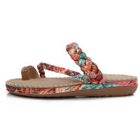 Sandalias de cuña bohemias con cuentas de madera y diamantes de imitación, cómodas y de talla grande para mujer, nueva moda 2025 - details 2