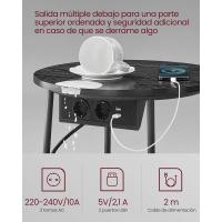 Mesa Lateral Redonda Moderna Espaciosa para Sala de Estar, Dormitorio, Mesita de Noche - details 65