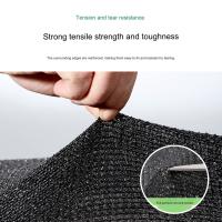 Malla de sombra perforada negra para jardín, toldo de tela fácil de colgar, protección UV, protección solar transpirable - details 2