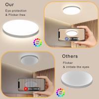 Lámpara LED de Techo ABS IP44 18W, 2050LM, 3000/4000/6500K, Plafón Impermeable para Cocina, Comedor, Iluminación Interior Moderna, 23*23*5 CM - details 12