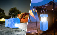 Linternas solares regalo recargables  camping Portátil multifunción LED manivela Faroles jardin exterior - details 7