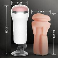 Empaque privado Copa masturbadora masculina sexy Juguetes eróticos para adultos Masaje de próstata de goma realista Garganta profunda Vagina artificial Juguete sexual para hombres - details 8
