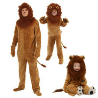 Mono de dibujos animados del Rey León para niños, mono de Cosplay Unisex, mono de animales de Leones de pelo largo, traje completo para fiesta de Carnaval de Halloween - details 1