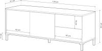 Conjunto de Muebles de Sala de Estar de Roble Canadian y Blanco Cajones, Buffet, Molo Brooklyn - details 18