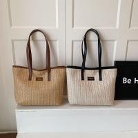 Elegante bolso de paja tejido de verano, bolso de hombro de paja informal bohemio, bolso de mano de playa de ocio para damas/niñas - details 1