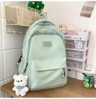 Mochila japonesa grande para estudiantes, sencilla y versátil, material de poliéster unisex, decoración de muñecas - details 21