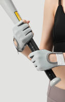 Guantes de ciclismo antideslizantes para mujer, manoplas finas y transpirables de medio dedo para gimnasio, levantamiento de pesas, Yoga, culturismo y entrenamiento, 1 par - details 12