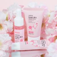 3 unids/set Japón Sakura cuidado de la piel conjunto coreano cara suero crema de esencia hidratante reparación crema de ojos cosméticos cuidado de la piel conjunto - details 9