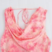Ropa de mujer de estilo europeo y americano, seda de moda satén textura impresión suelta vestido casual 9878147 - details 4