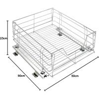 Cestas organizadoras extraíbles para muebles de cocina, metal - details 5