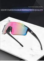Gafas de Moda para Ciclismo Unisex a Prueba de Viento - Ligero, Ajuste Cómodo con Diseño Antideslizante, Gafas Deportivas Reflectantes Arcoíris para Hombres y Mujeres, Montura Duradera de PC y Lentes AC para Actividades al Aire Libre, Accesorios de - details 0