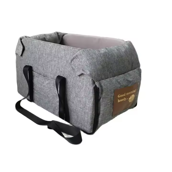 Estante portátil para mascotas para coche, cama con asiento central para perros y gatos - 1