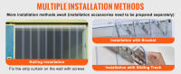 SucceBuy Cortina de tiras, 100' de largo, 12" de ancho, 0,12" de espesor, tiras de puerta de plástico transparente y liso, rollo a granel de tiras de cortina de PVC para almacenes, fábricas, supermercados - details 5