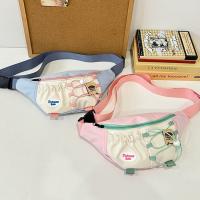 Bolso cruzado portátil para chica, bolso de pecho de estilo japonés, impermeable, para correr, riñonera, bolsa de nailon con contraste de Color para teléfono, para chicas adolescentes - details 8