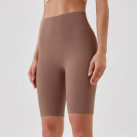 Pantalones cortos de yoga para mujer, leggings deportivos transpirables, cintura alta, para entrenamiento y gimnasio - details 39