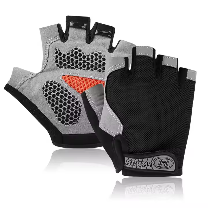 Guantes de Ciclismo para Hombres y Mujeres Guantes de Bicicleta de Medio Dedo para Ciclismo en Pista y Montaña Antideslizantes Absorbentes de Choques para Deportes y Aire Libre - 1