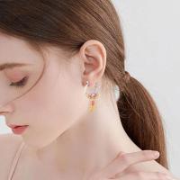Pendientes de plata con forma de animal, pendientes de pinza para el pelo de serpiente y colibrí, pájaro fénix inmortal, hermosos regalos de joyería para - details 7
