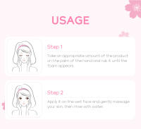 Limpiador Facial Suave de Sakura Control de Aceite Profundo de Poros Reducción de Pontos Negros Hidratación Herramientas de Cuidado de la Piel de Belleza - details 10