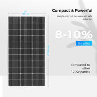 XINPUGUANG 18.15V 120 W panel solar cargador de batería de vidrio rígido de energía solar de 120 Watt para el hogar jardín balcón ventana barco marino RV - details 2