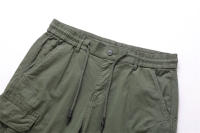 Pantalones Cargo de Algodón 100% para Hombres Cintura Elástica, Múltiples Bolsillos, Estilo Casual Militar - details 7