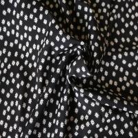 Flores de playa sexy para mujer, volantes estampados de gasa larga bohemia, vestido de escote informal con cuello con cuentas y apertura de verano - details 12